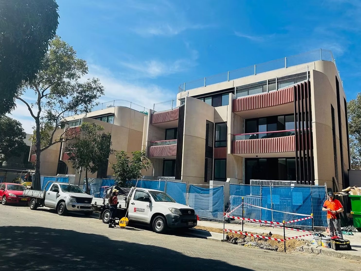New 50-apartment building in Bondi Beach where M&I carried out the post-construction clean